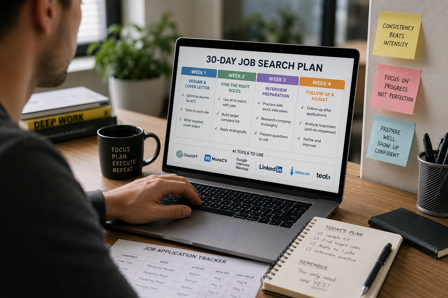 Best AI Tools for Job Seekers: A Realistic 30-Day Job Search Plan